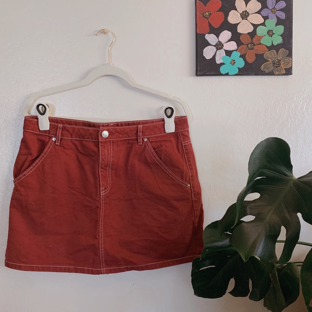 Rust Red Skirt • Large